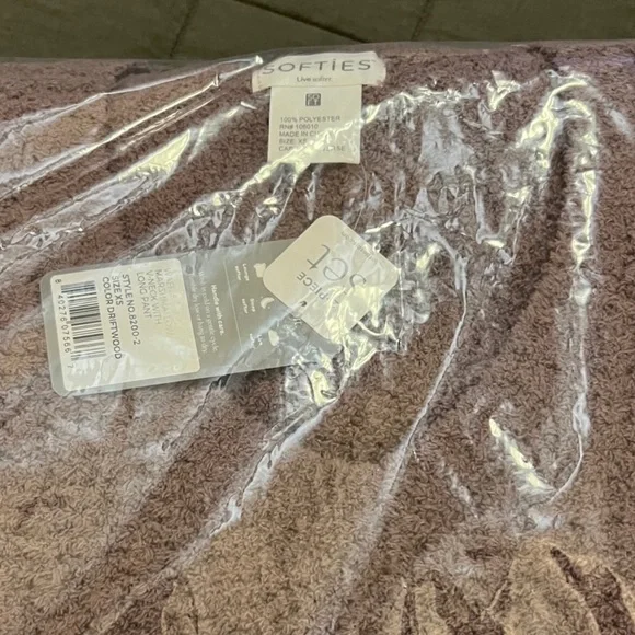 Softies waffle marshmallow V-Neck Luxe Cozy  Loungewear Set XS - Picture 7 of 8